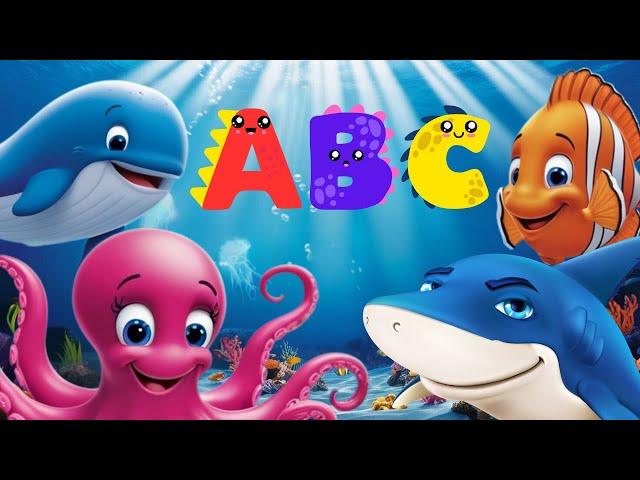 ABC Sea Creatures Song | Learn Sea animals ABC Alphabet song | Toddler learning Songs