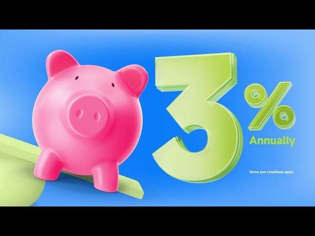 Start saving smartly and earn up to 3% p.a. with Wing Bank