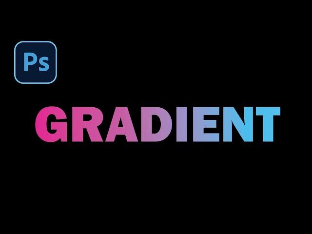 How to create gradient text effect in photoshop | gradient text Photoshop.