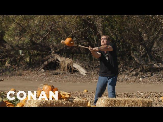 Andy Richter Smashes Pumpkins | CONAN on TBS