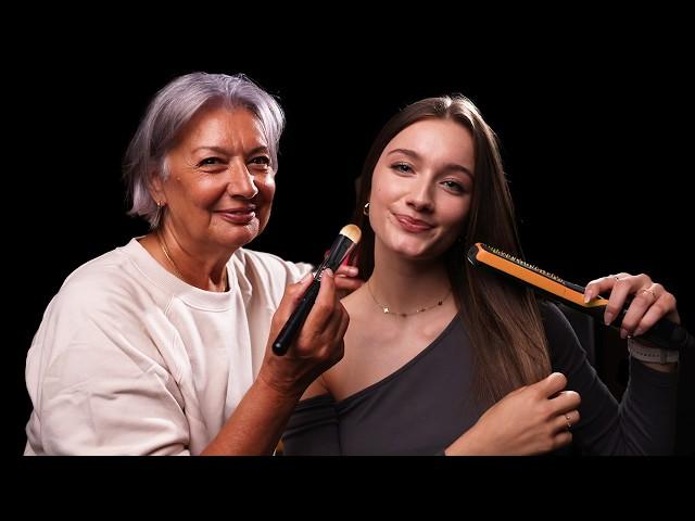 Granny Does My Hair & Make-Up! (ASMR)