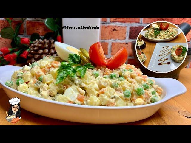 RUSSIAN SALAD AT CHRISTMAS YOU CAN'T MISS CHRISTMAS STARTER WITH TUNA EGGS PICKLED GHERCUMBERS