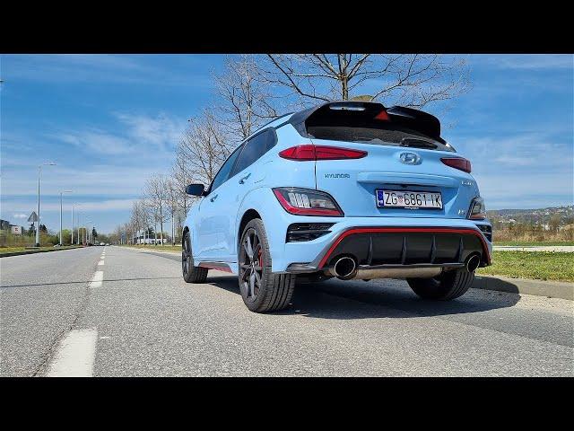 Hyundai KONA N - 0-100 km/h acceleration (+ engine sound)