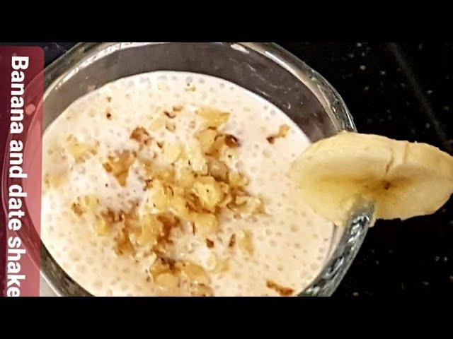 Banana and date milk shake // Summer drink ramzan special