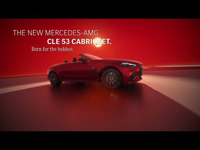 The new Mercedes-AMG CLE Cabriolet. 絕美雙門敞篷跑車