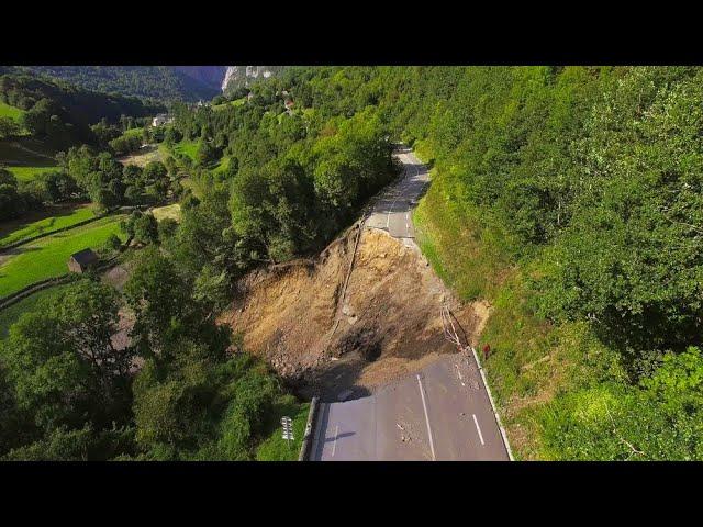 Eboulements en vallée d'Aspe | RN 134 | Images 7, 9 et 10 septembre 2024