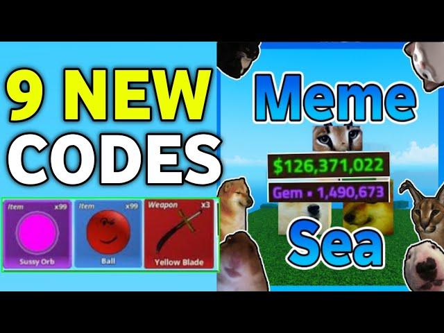 UPDATEMEME SEA CODES 2024 | ROBLOX MEME SEA CODES 2024