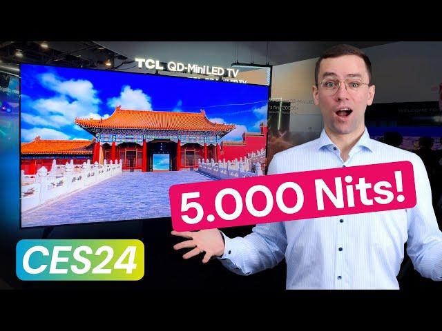 115 Zoll Mini LED TV & TCL zeigt LCDs mit Bild wie OLED! - CES 2024 News