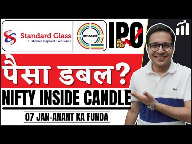 Quadrant Future Tek VS Standard Glass Lining IPO - Latest update | Nifty inside candle | 7/1/2025