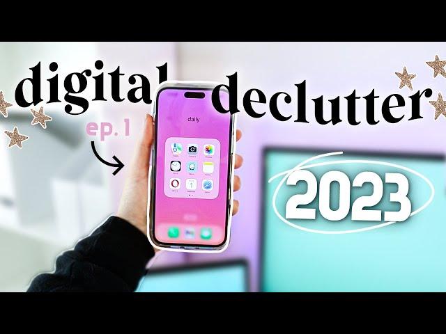 DECLUTTER YOUR PHONE for 2023  7 secrets to an organized & minimal phone!