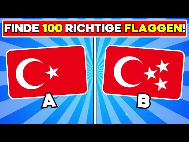 Das schaffst du NIE!! 100 Flaggen Richtig Erraten!  | Flaggenquiz