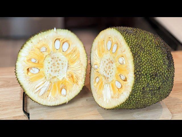 COMMENT OUVRIR/COUPER UN FRUIT DU JACQUIER - HOW TO OPEN/CUT JACKFRUIT - HOP DANS LE WOK!