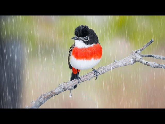 Meditative restful escape with genle birds and rain - Calms the nervous system & pleases the soul ️