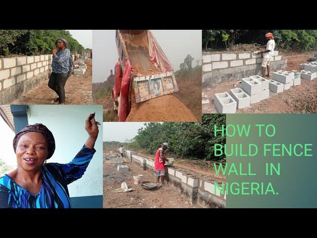 HOW TO BUILD  FENCE IN NIGERIA /HOW TO BUILD FENCE WALL WITH GRAVEL,SAND AND CEMENT IN AFRICA.