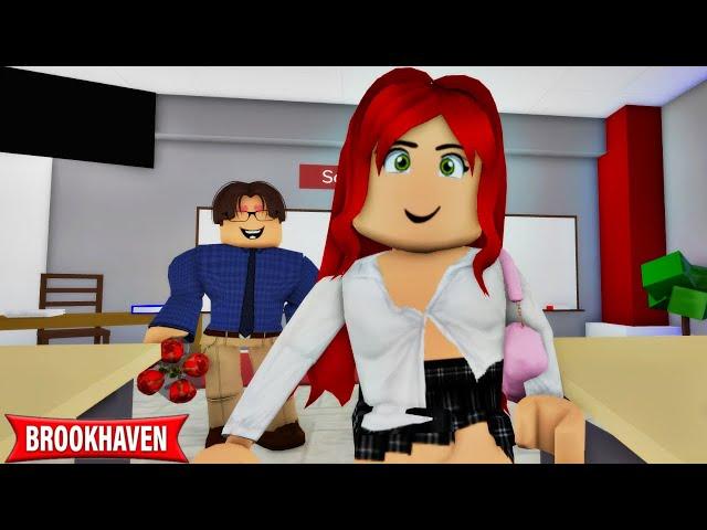 My TEACHER has a SECRET CRUSH on ME!! ROBLOX MOVIE (CoxoSparkle2)