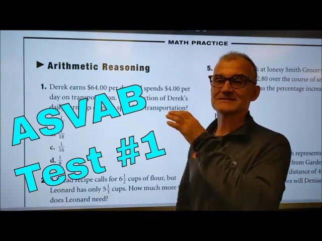 ASVAB Arithmetic Reasoning Practice Test Part 1