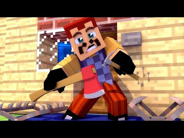 ПРИВЕТ СОСЕД В МАЙНКРАФТЕ! СЕКРЕТНЫЙ ПРОХОД В ОГОРОДЕ! HELLO NEIGHBOUR IN MINECRAFT ROLEPLAY