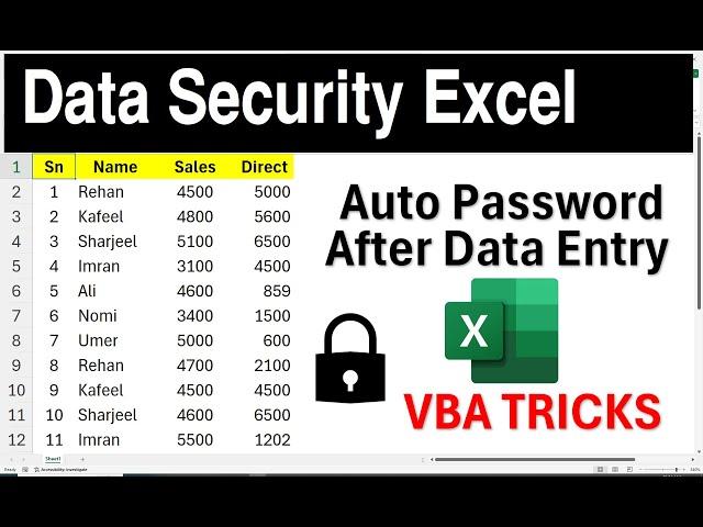 Automatically Lock Cells After Data Entry in Excel: Step-by-Step Guide