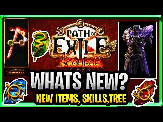 Path of Exile Scourge League Mechanics, New Skills, Item Uniques, Tree Scourge League Explained