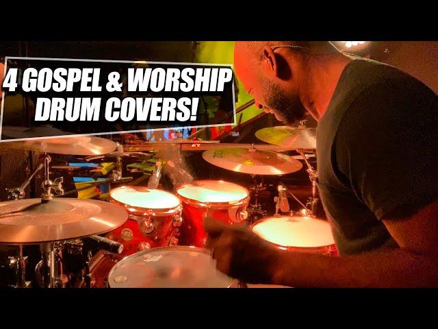 4 Gospel & Worship Drum Covers Live | Israel Houghton | Bethel | Hillsong |  Bands & Musicians 2021