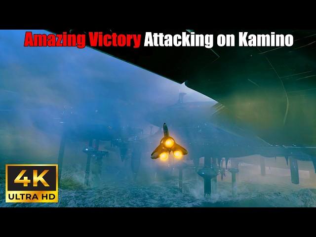 Battlefront 2 in 2024: Amazing Victory Attacking on Kamino - Starfighter Assault [PC 4K]