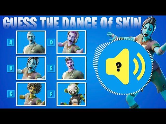 GUESS THE SKIN FORTNITE FOR DANCE - FORTNITE CHALLENGE - QUIZ FORTNITE #3