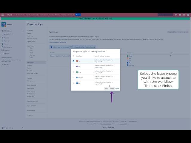 Jira Training | How to associate an issue type with a workflow