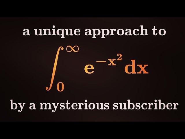 A different approach to the Gaussian integral