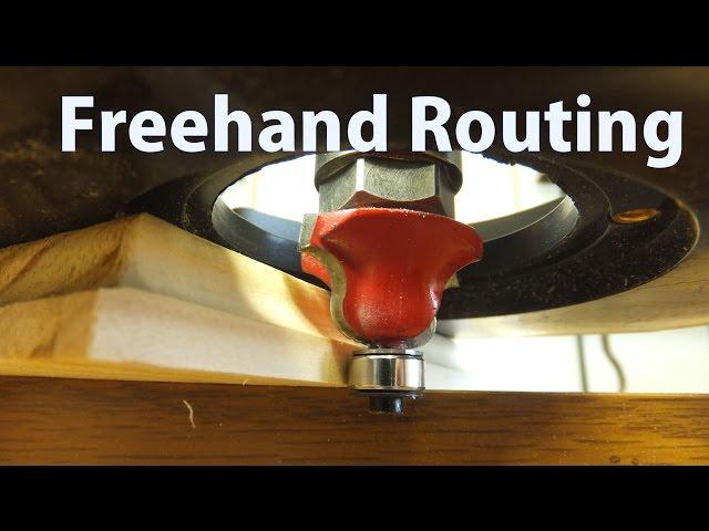 How to Use a Router Freehand - Beginners #11 - woodworkweb