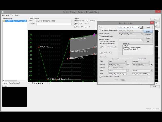 Corridor References - Point Control Targets Linear Feature