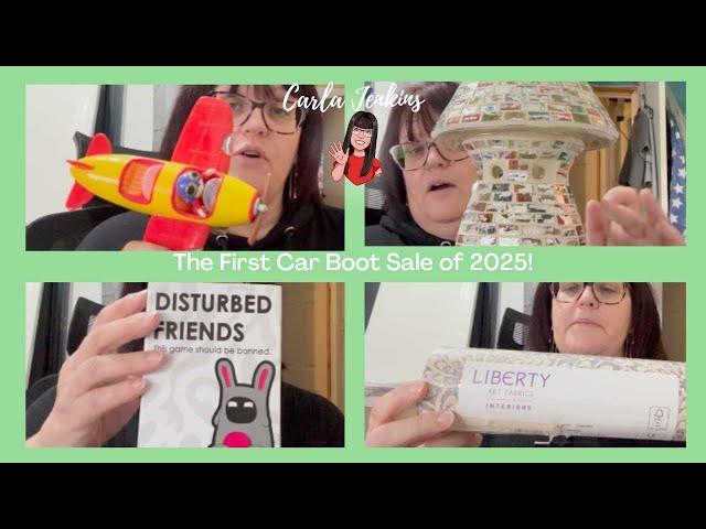 MY FIRST SUNDAY CAR BOOT SALE HAUL FOR 2025 | CARLA JENKINS