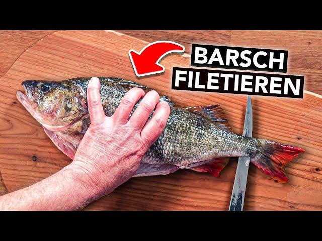 BARSCH FILETIEREN für Anfänger  (super einfach & grätenfrei)