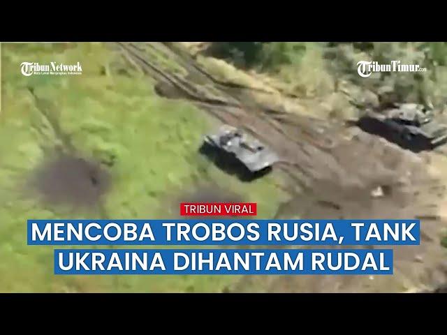 Tank & Lapis Baja Ukraina yang Terobos Pertahanan Rusia Berakhir Babak Belur Dihantam Artileri