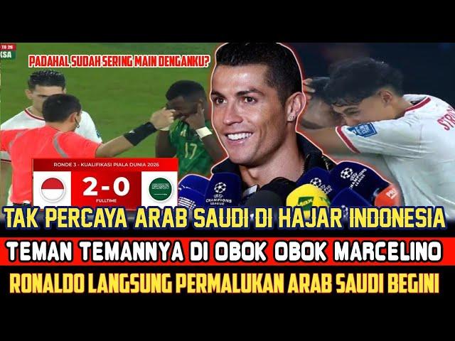 PERMALUKAN ARABRONALDO TANGGAPI KEMENANGAN INDONESIA ATAS ARAB BEGINI 