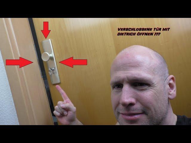 AUSGESPERRT?? WOHNUNGSTÜR mit Dietrich öffnen. Lock Picking!!!Tür öffnen/Ausgesperrt/Schließzylinder