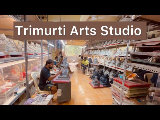 Trimurti Studio Vishal Shinde Ganpati Workshop 2024 शाडूमाती चे गोंडस बाप्पा@TejasParmar #ganpati