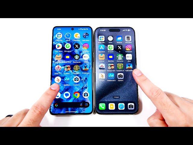 Google Pixel 8 Pro vs iPhone 15 Pro Max Speed Test