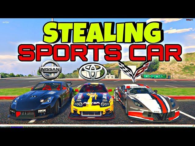 Stealing "SPORTS CAR" Using Tracker Device in GTA 5 (sobrang solid!)