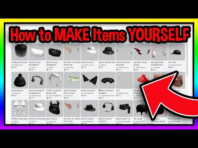 How to MAKE Avatar Shop items in Roblox - UGC Community Creations