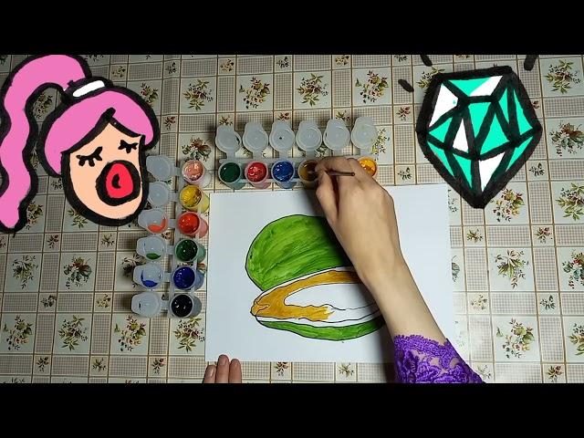 Как нарисовать папайя?/How to draw a papaya?