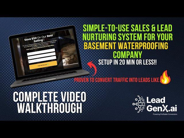 Basement/Water Proofing Owners...FREE LANDING PAGES + VA Automation to turn Leads into Customers!!!