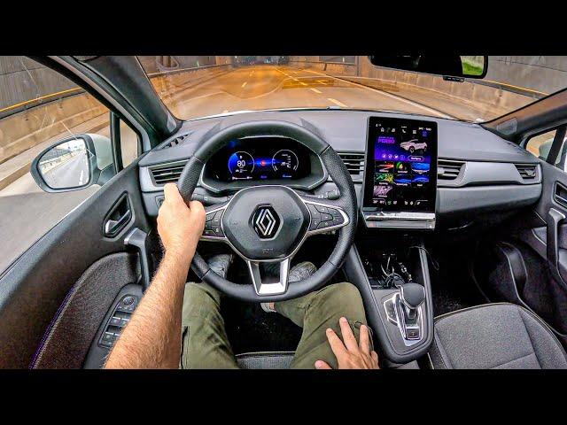 NEW Renault Captur 2024  [Hybrid 1.6 E-Tech 145 hp] |0-100| POV Test Drive #2101 Joe Black