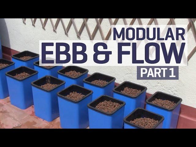 How to set up an Ebb and Flow / Flood and Drain Hydroponics Growing System - PART 1 of 6