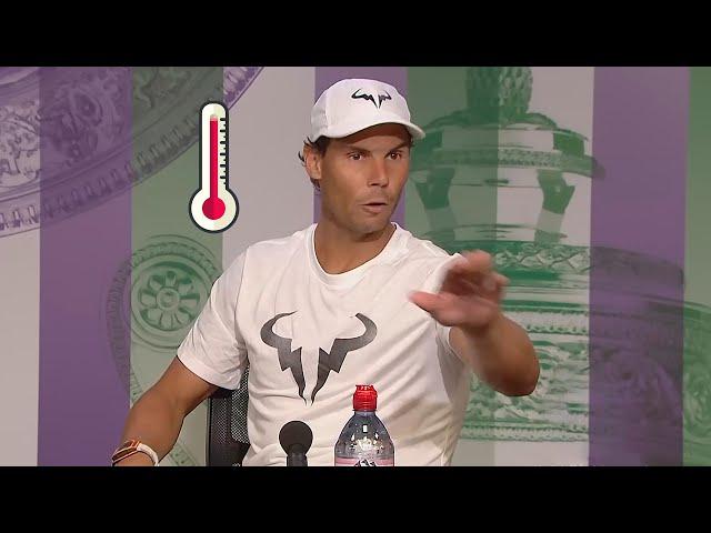 Reporters Testing Rafa Nadal's Patience for 10 Minutes