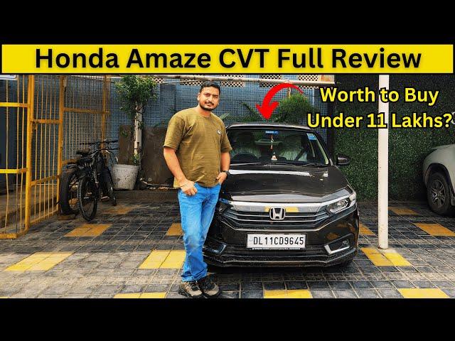 Honda Amaze CVT 2023 Full Review | Worth to Buy ? | #honda #hondaamaze #carreview #cvt