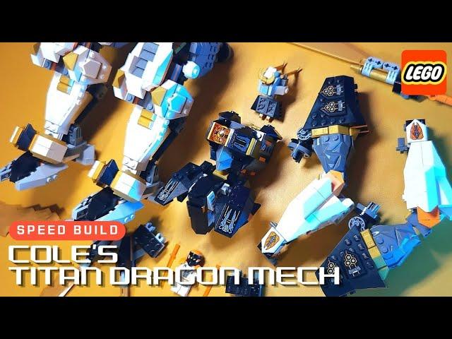 LEGO NINJAGO | Cole's Titan Dragon Mech | 71821 | Dragons rising | Speed Build ASMR