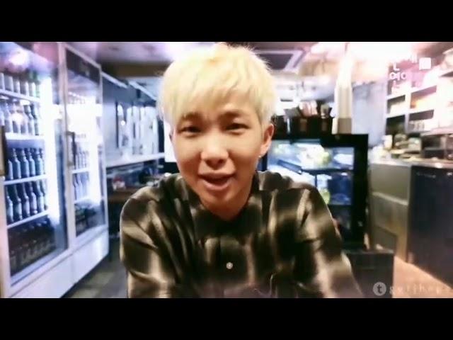 Rap Monster dating video + BTS reaction to it