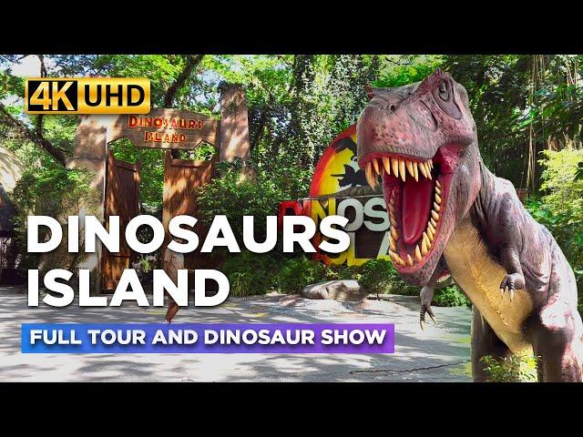 DINOSAURS ISLAND Clark Walking Tour 2023 | WHAT CAN YOU SEE INSIDE the Park? @ Clark Pampanga 【4K】