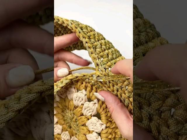 Вот бы так быстро вязать! Процесс #crochetpattern #вязание #сумкакрючком #феявяжет #крючком #вязка
