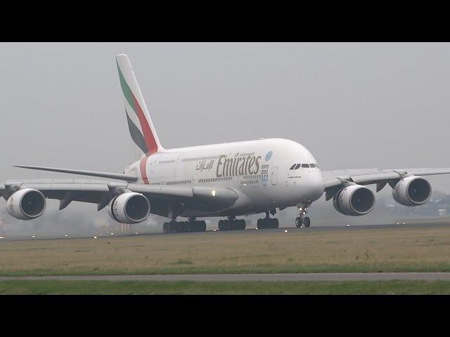 +10 Min Of Landings At The Polderbaan, Schiphol Airport